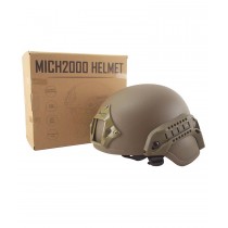 MICH 2000 Helmet (Coyote), Helmets serve two primary purposes in airsoft; the aesthetically pleasing aspect of completing the loadout, and the more practical of protecting your head from enemy fire